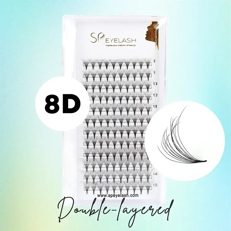 8D duplex Camellia promade fans