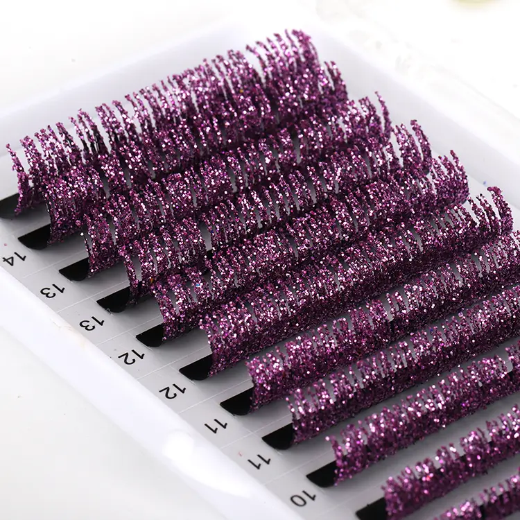 Purpura Glitter Lashes extensio